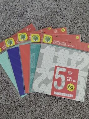 Teaching Tree Punch-Out Numbers - Multi Color Pack (Lot of 5)